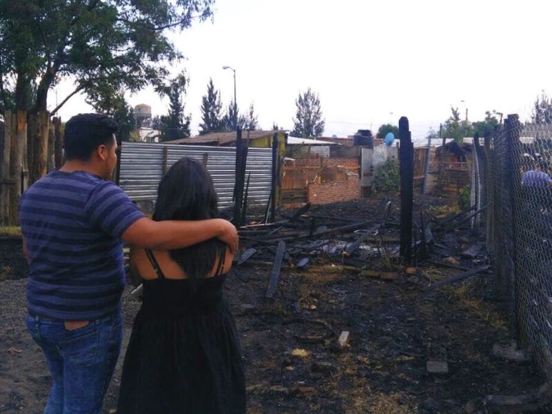 Incendio de tres casas en la colonia Ignacio López Rayón, Morelia 2