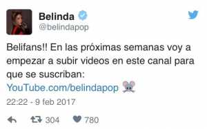 Foto: Twitter @belindapop