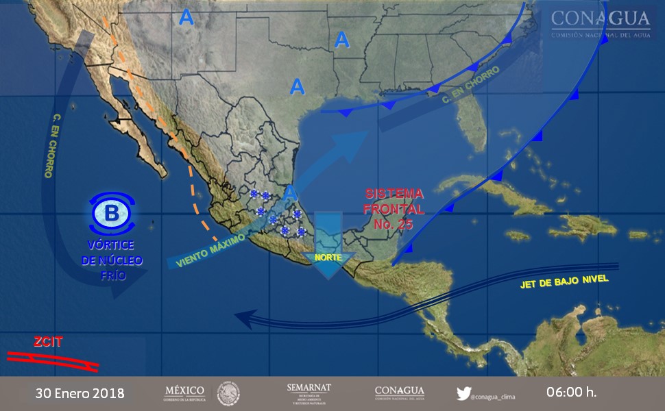 El clima para hoy señala bajas temperaturas