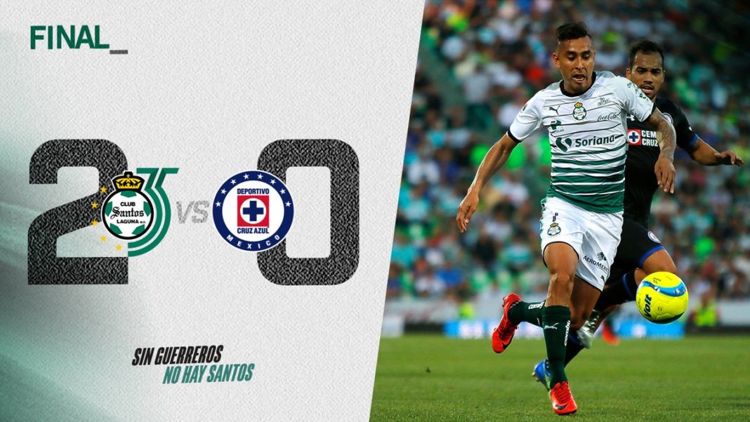 Santos descarrila a Cruz Azul