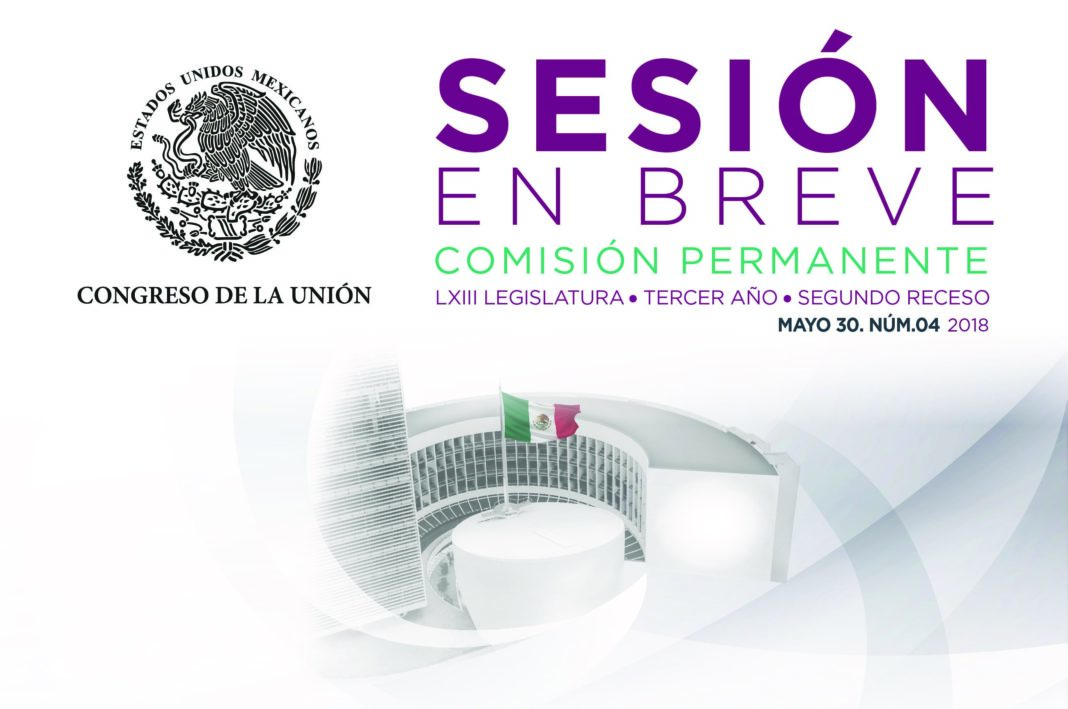 Sesión Pública de la Comisión Permanente del H. Congreso de la Unión