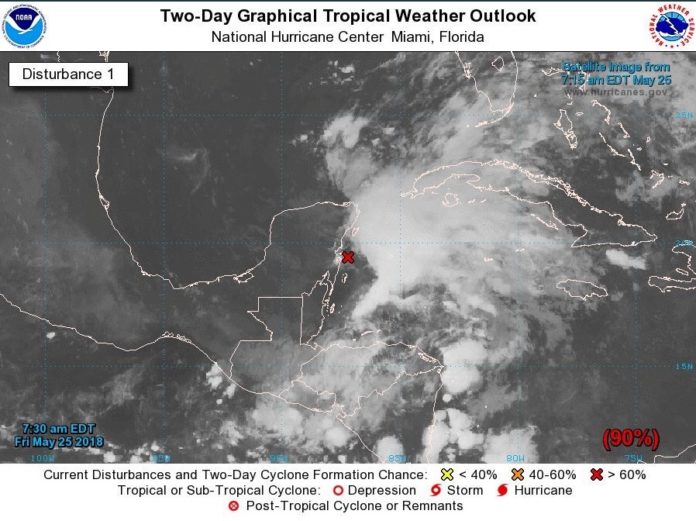 Se forma en el Golfo la tormenta tropical Alberto