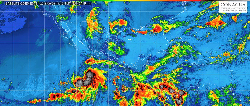 Prevé el SMN lluvias fuertes en Michoacán por tormenta tropical