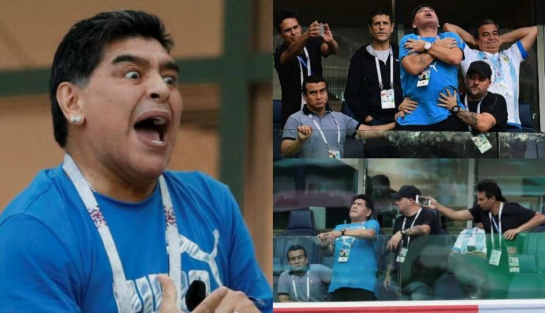 Maradona y su show en el Mundial de Rusia 2018