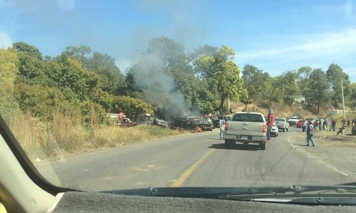 Captura de presunto talamontes provoca bloqueo carretero