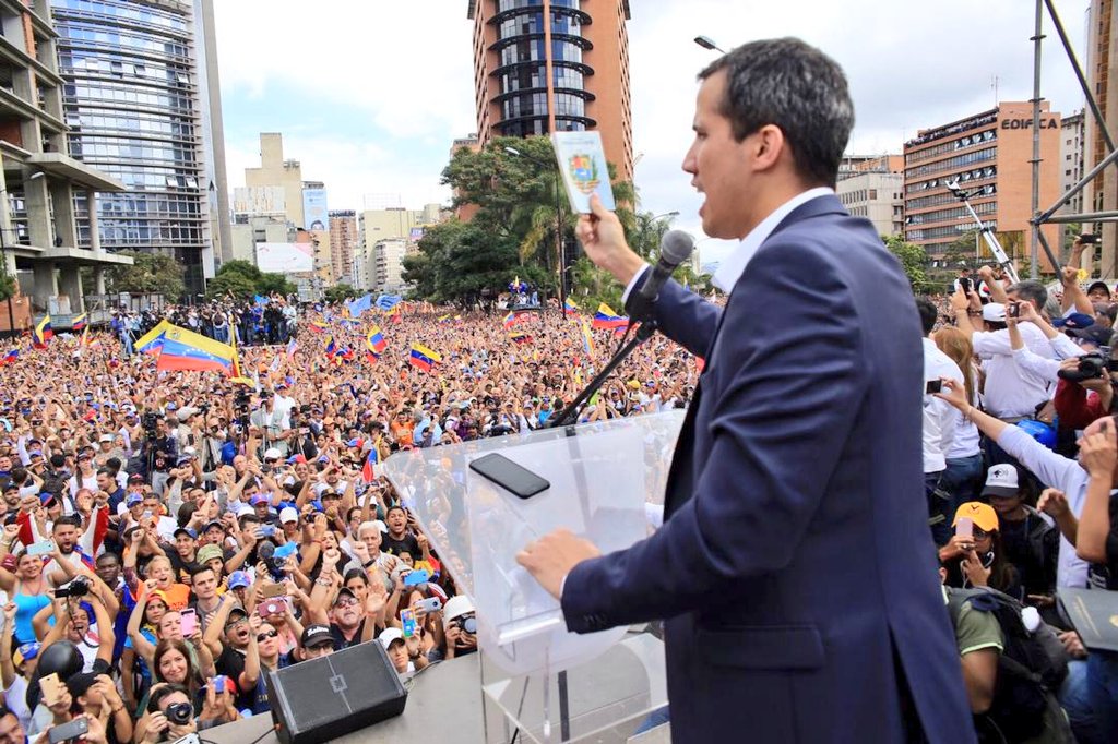 Reitera EU respaldo a Juan Guaidó