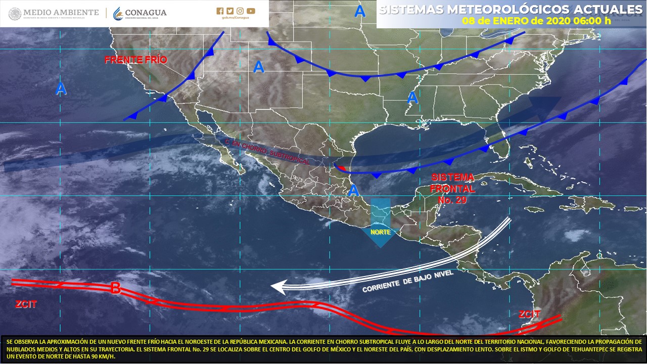 Estado del clima para este miércoles