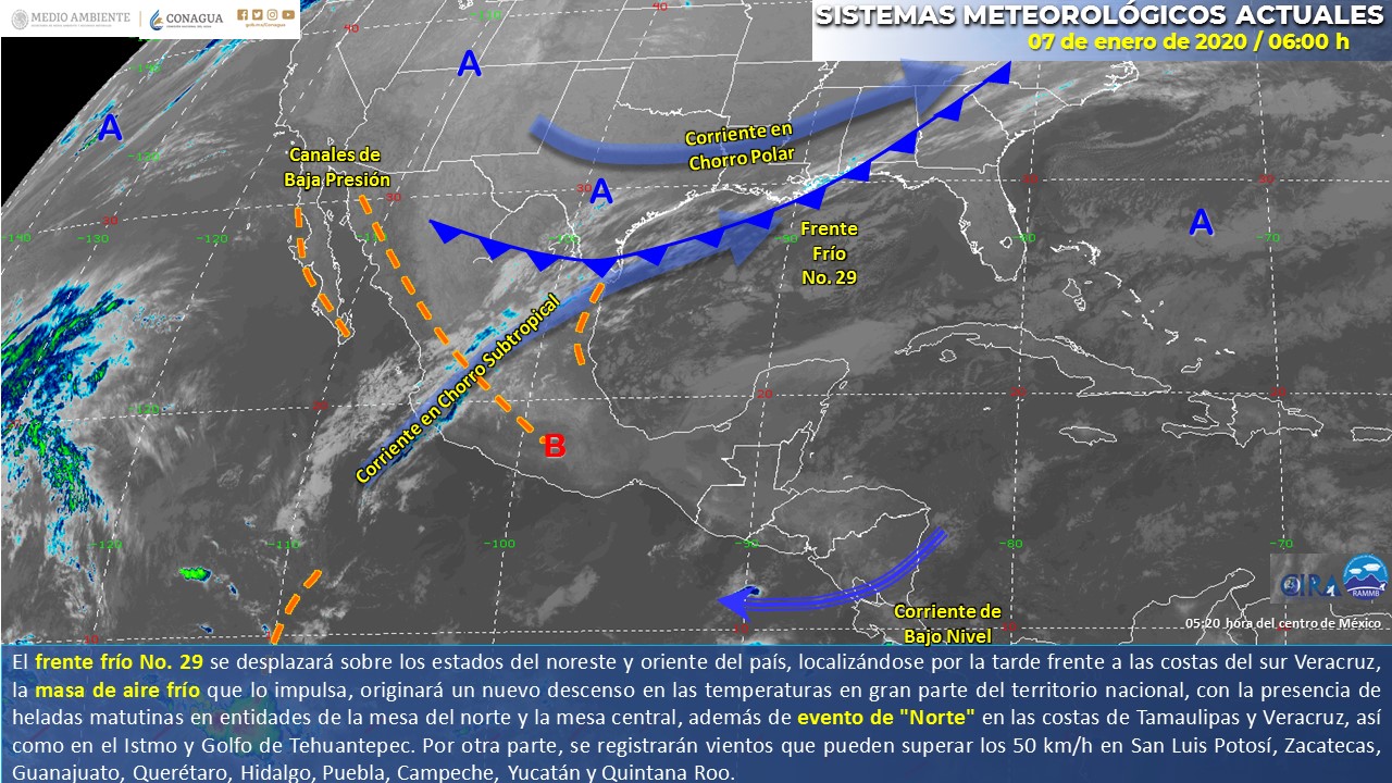 El clima para hoy martes