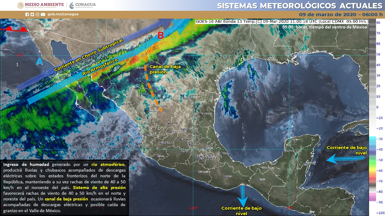 Estado del clima para hoy lunes