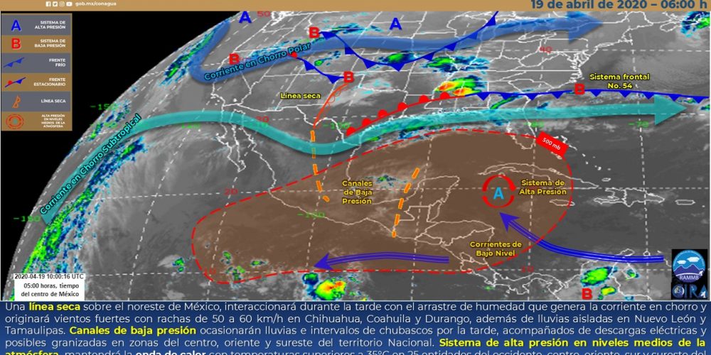 El clima para hoy domingo