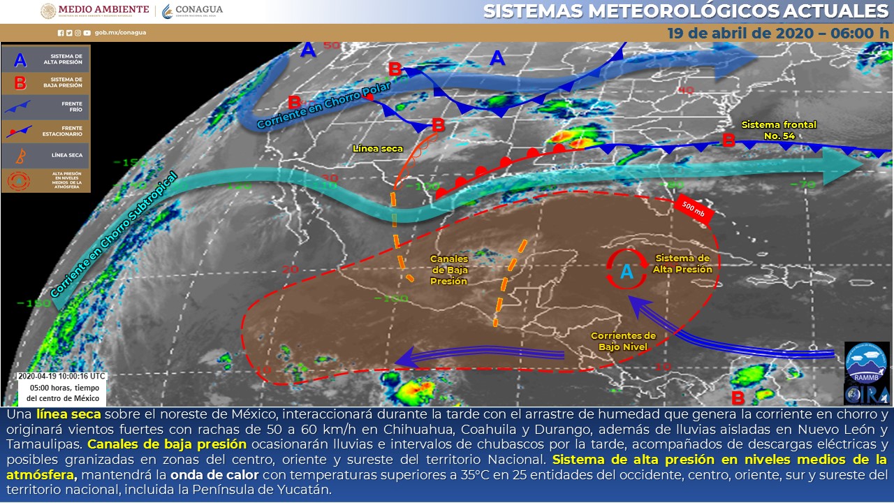 El clima para hoy domingo