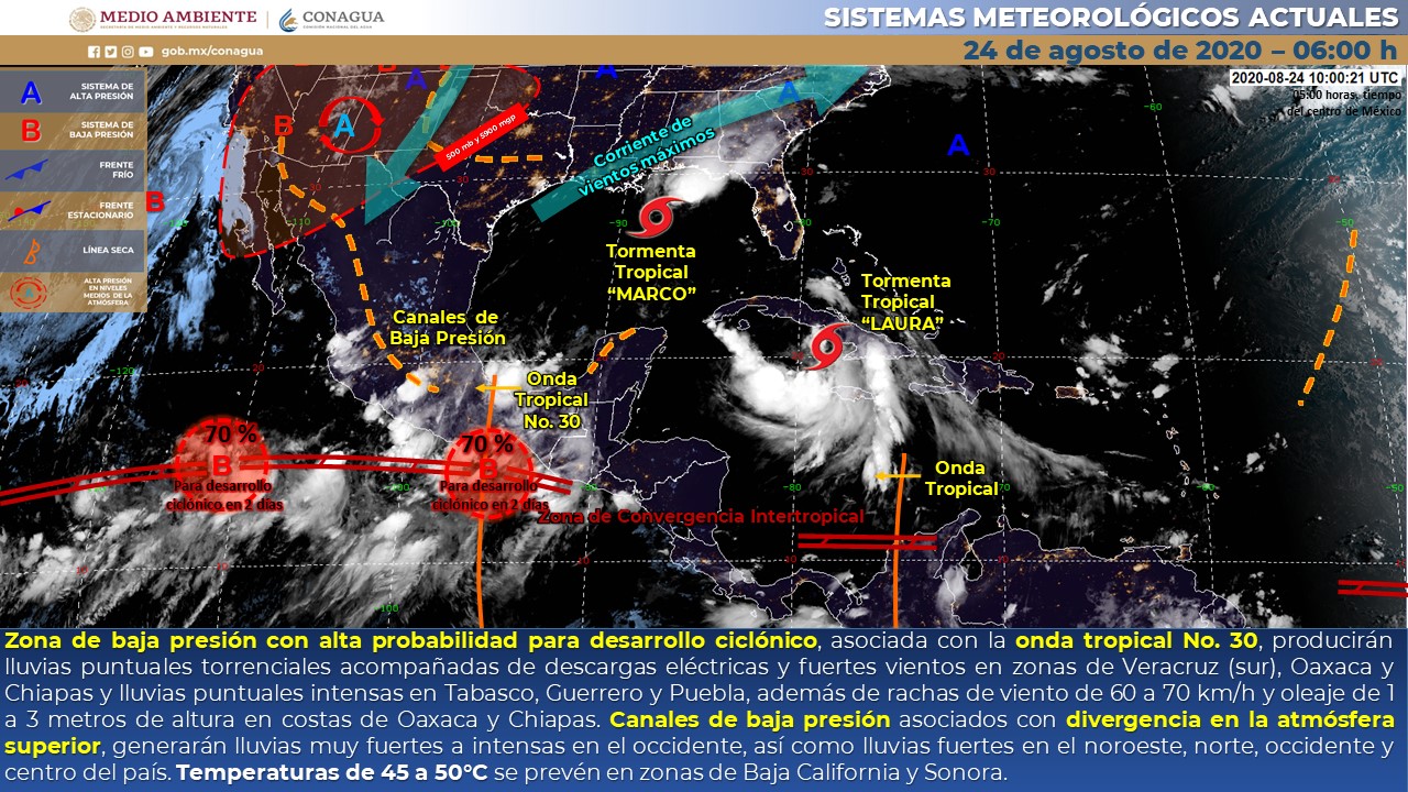 Clima hoy lunes