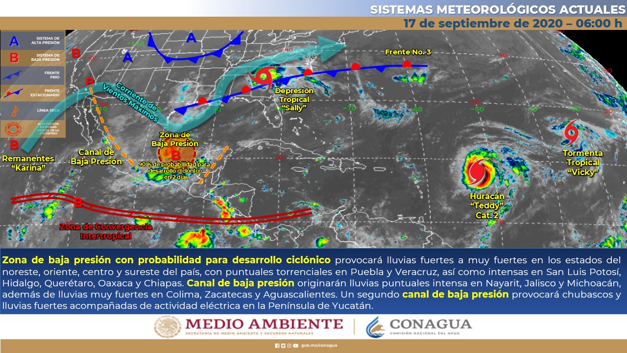 El clima para hoy jueves