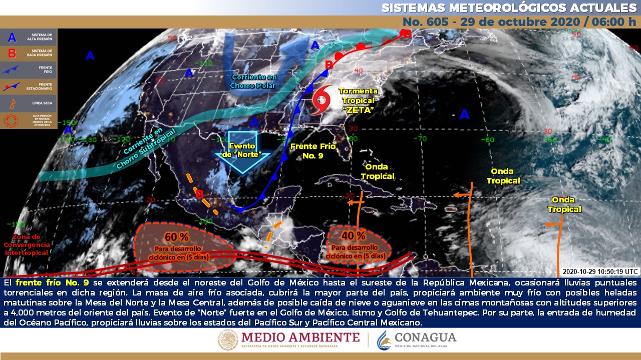 Pronóstico meteorológico para hoy