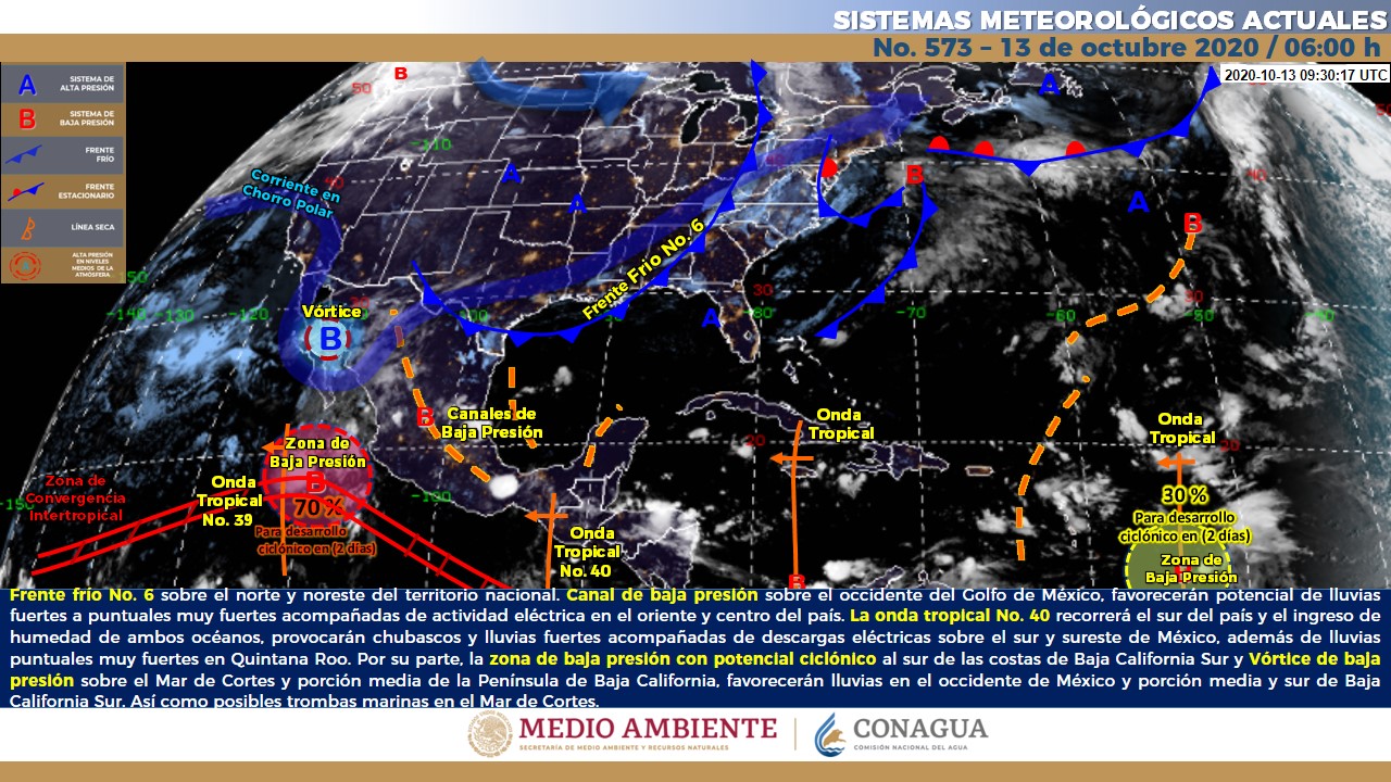 El pronóstico meteorológico para hoy