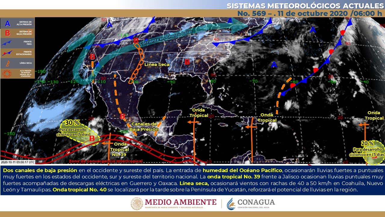 El pronóstico meteorológico de hoy