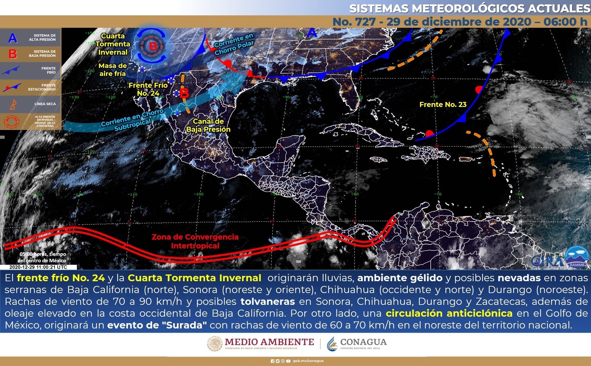 Estado del meteorológico para este martes