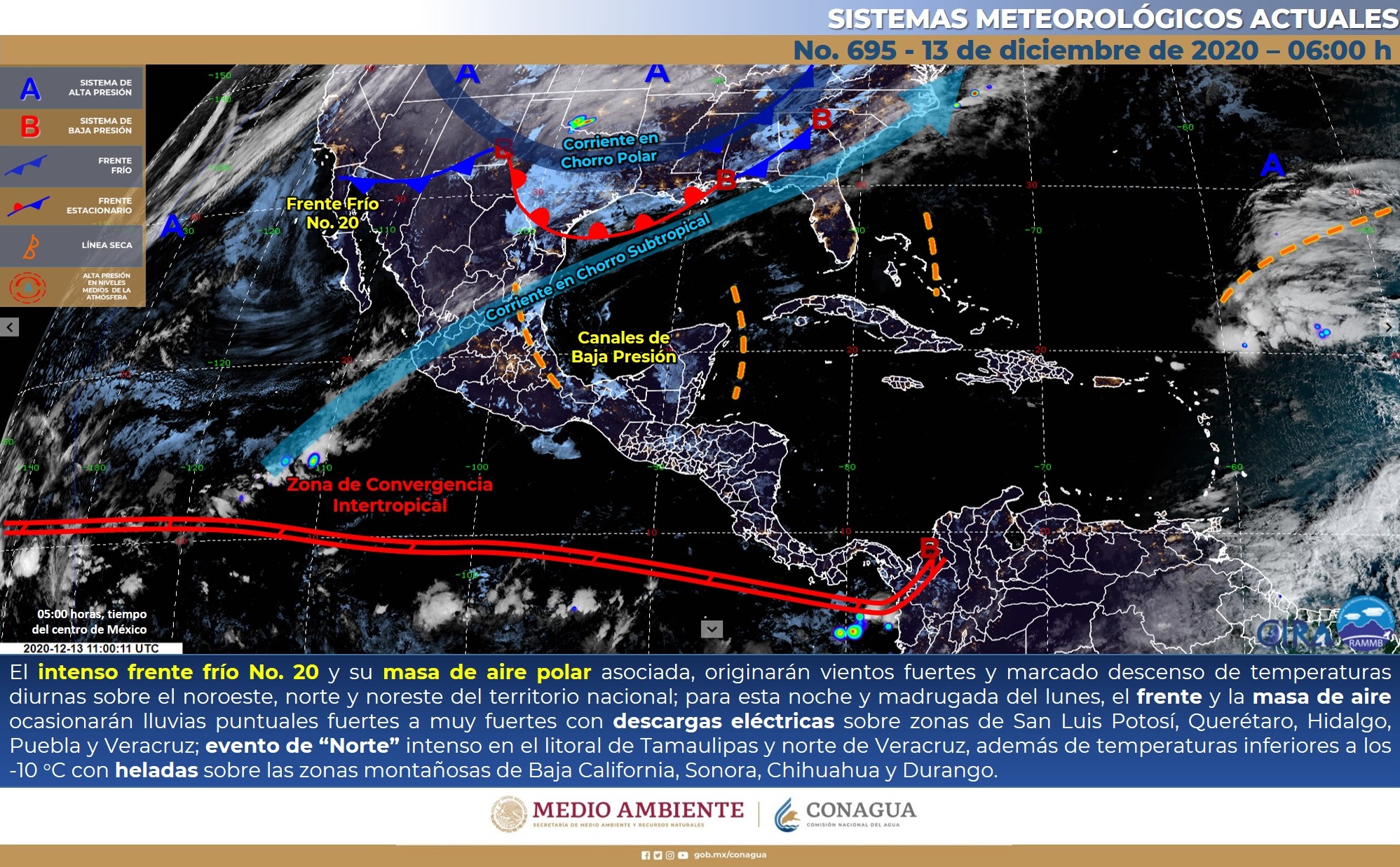 Reporte del clima de este domingo