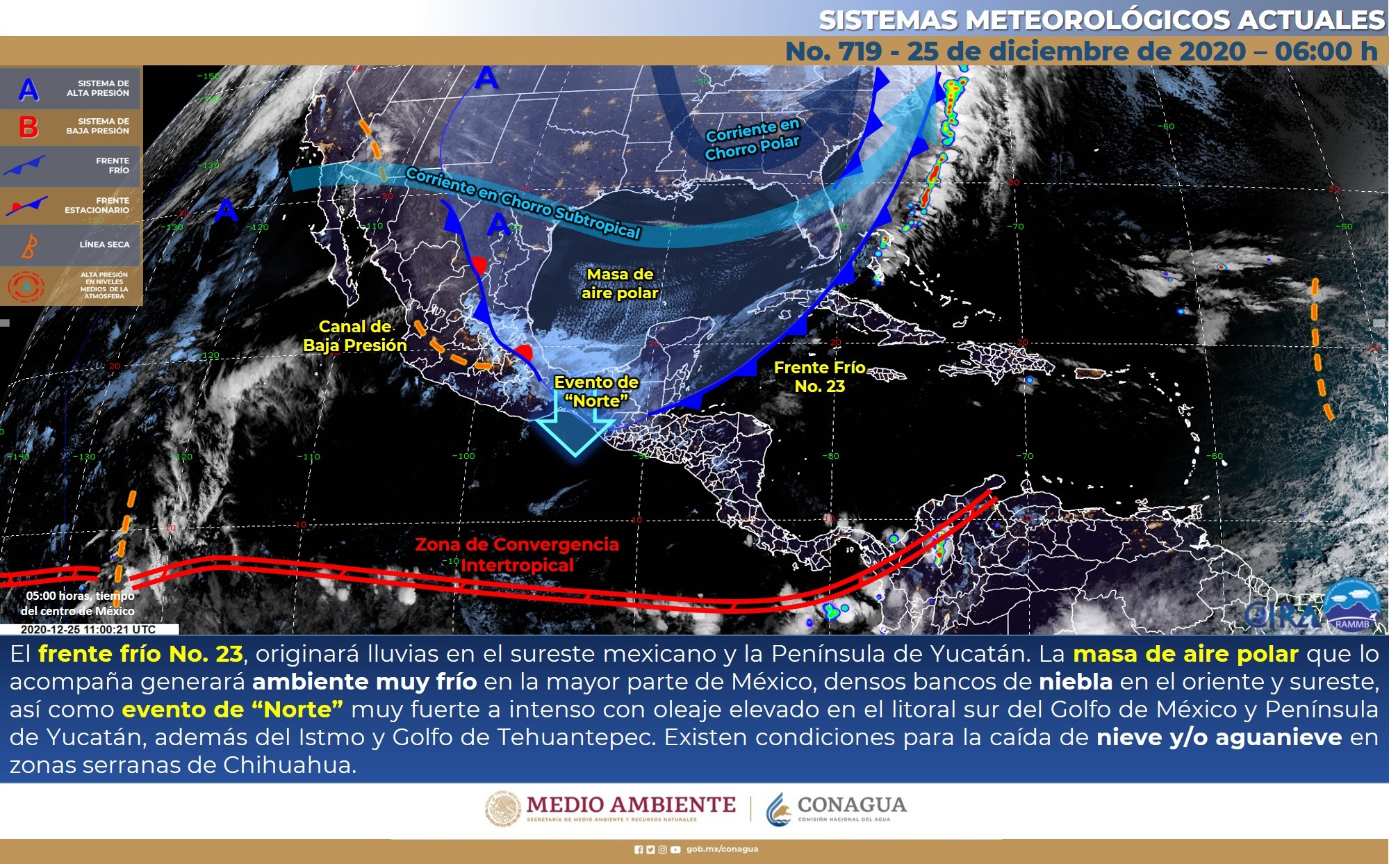 Reporte del clima para hoy viernes