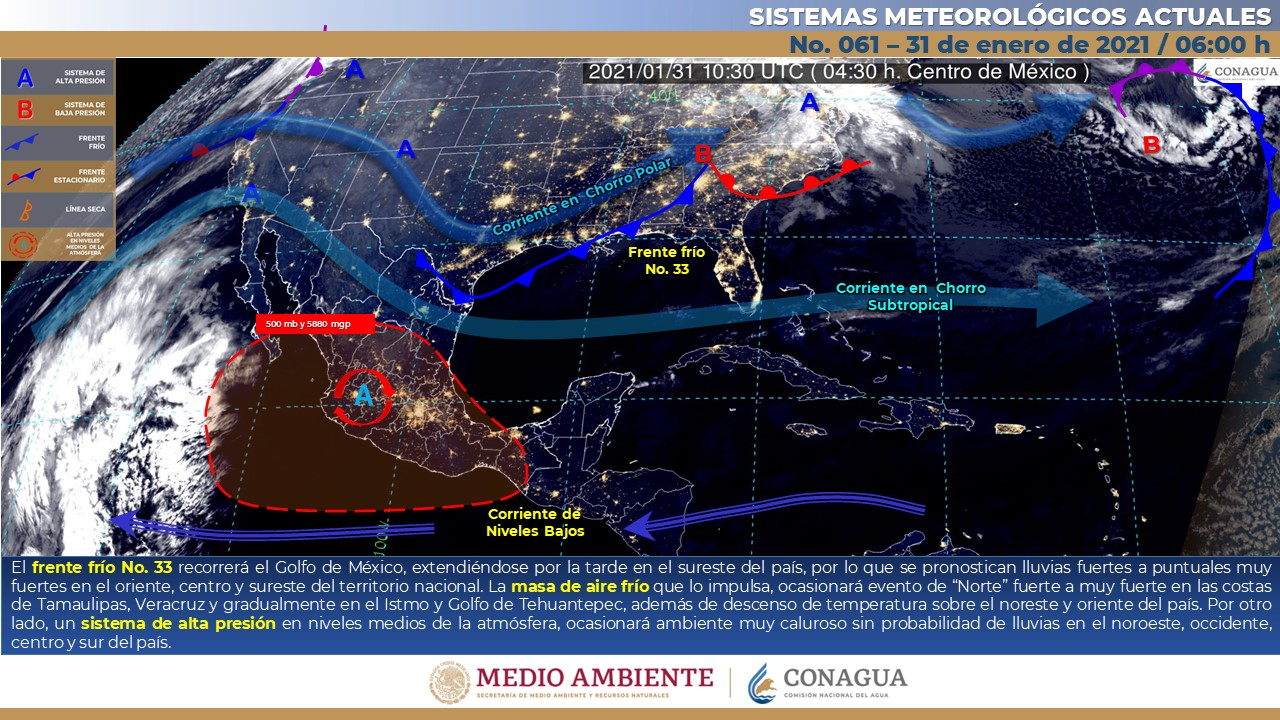 pronóstico del meteorológico para hoy