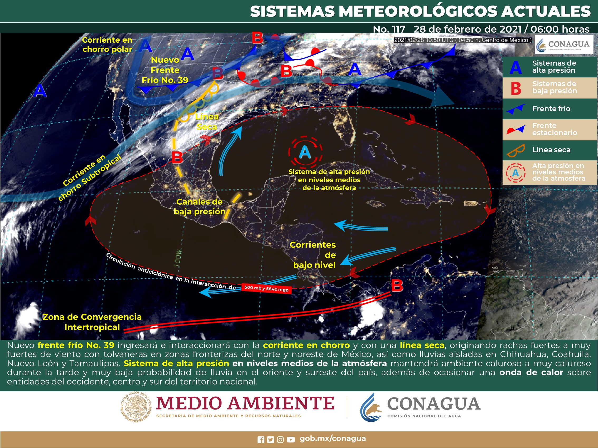 El clima para hoy domingo