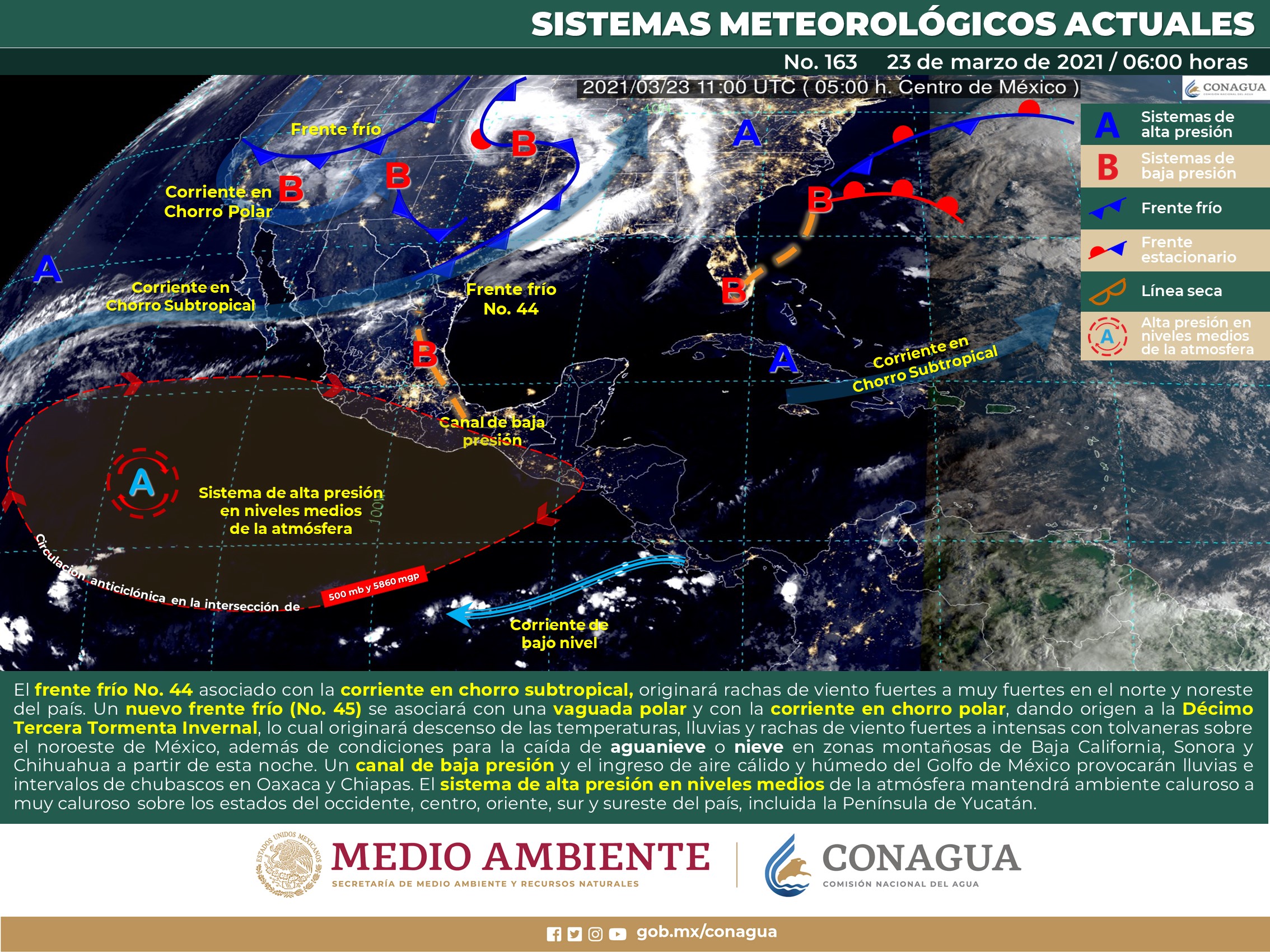 Clima general para este martes