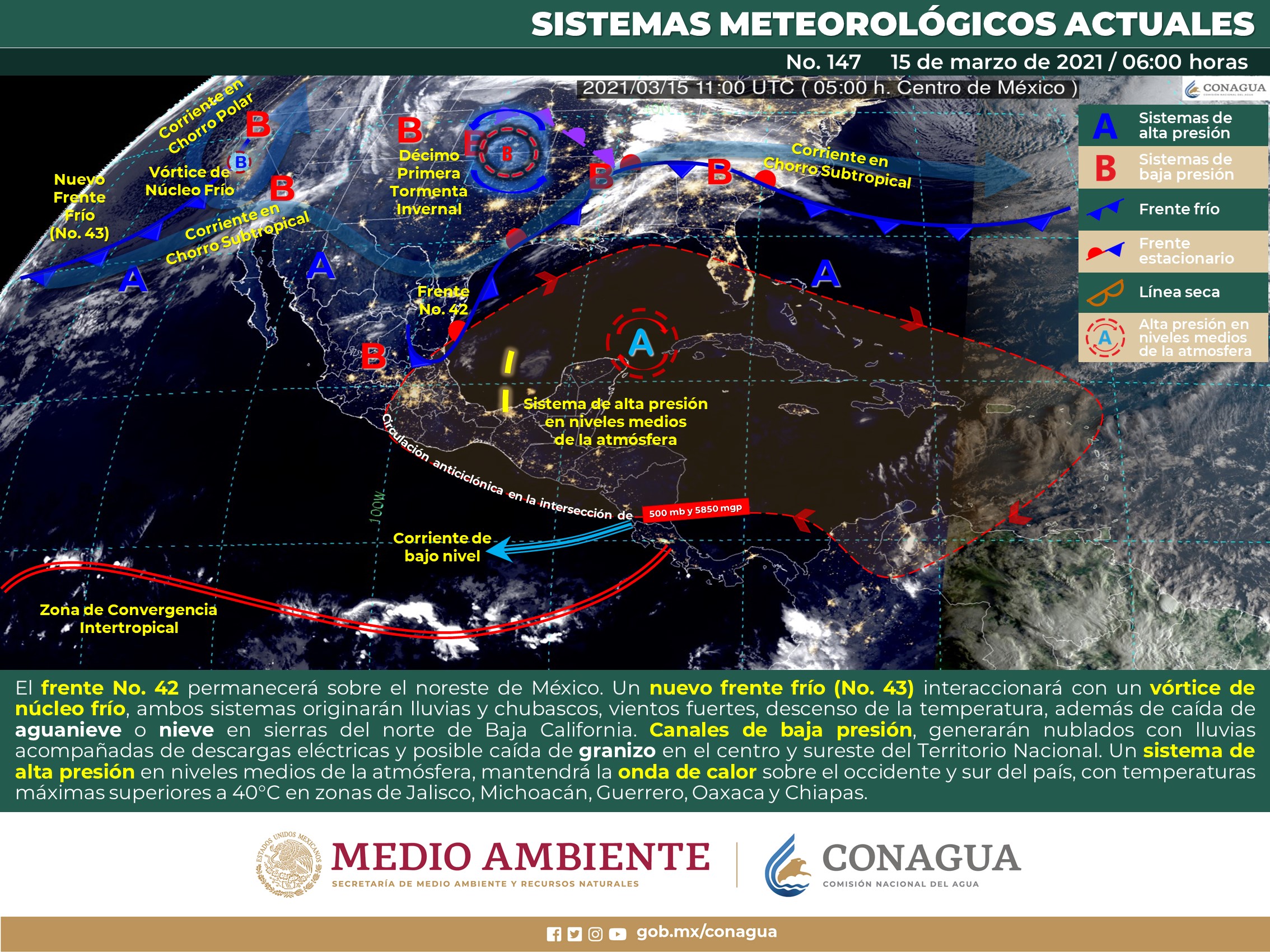 El meteorológico de hoy lunes