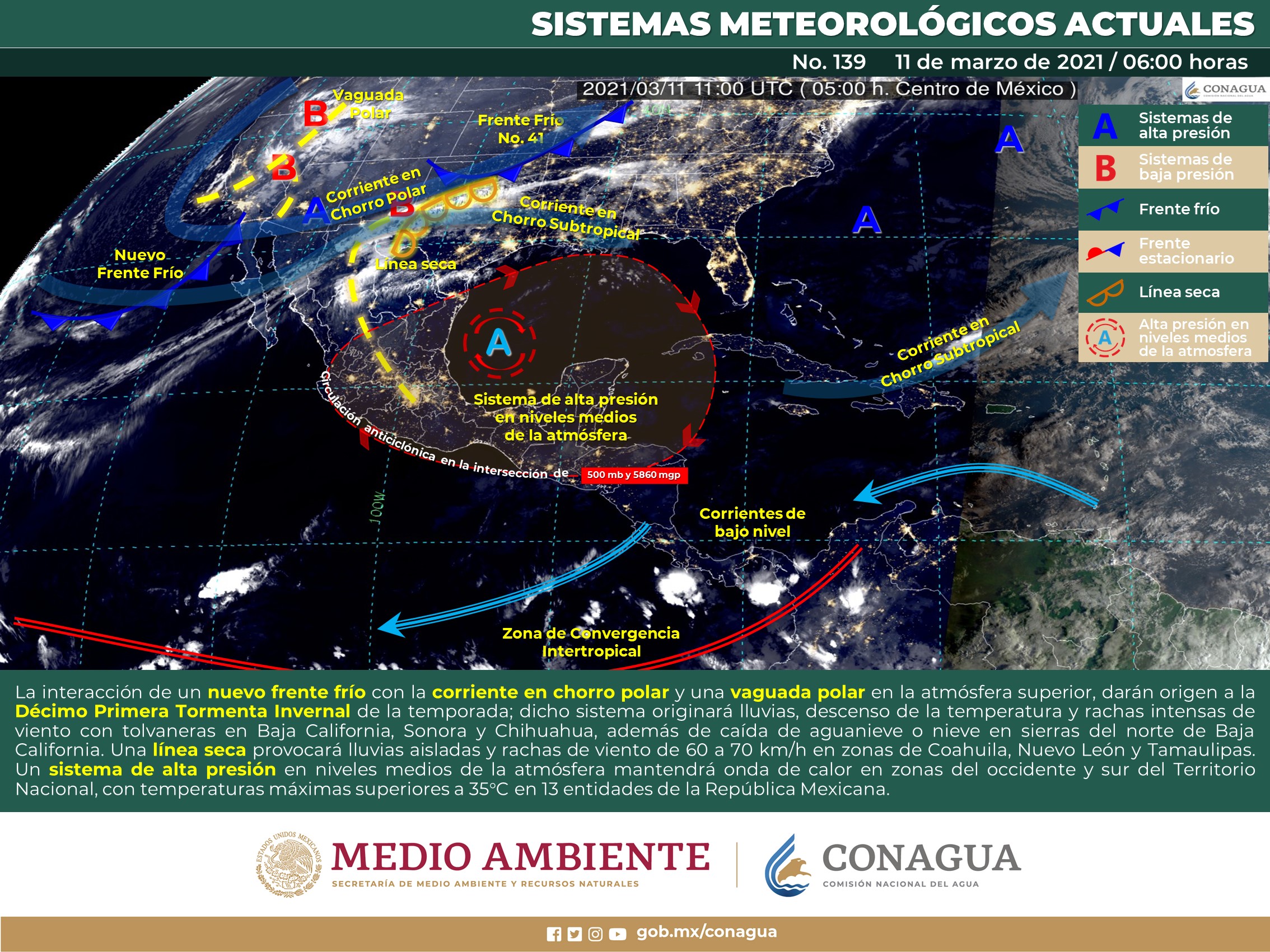 El meteorológico general de hoy jueves