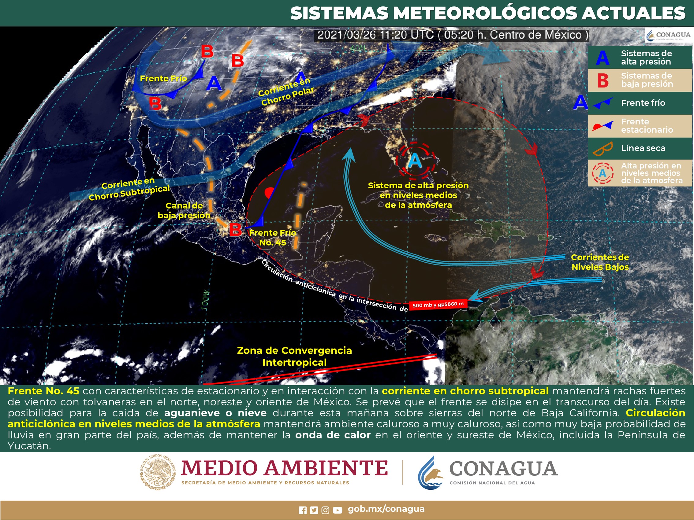 Meteorológico general de hoy viernes