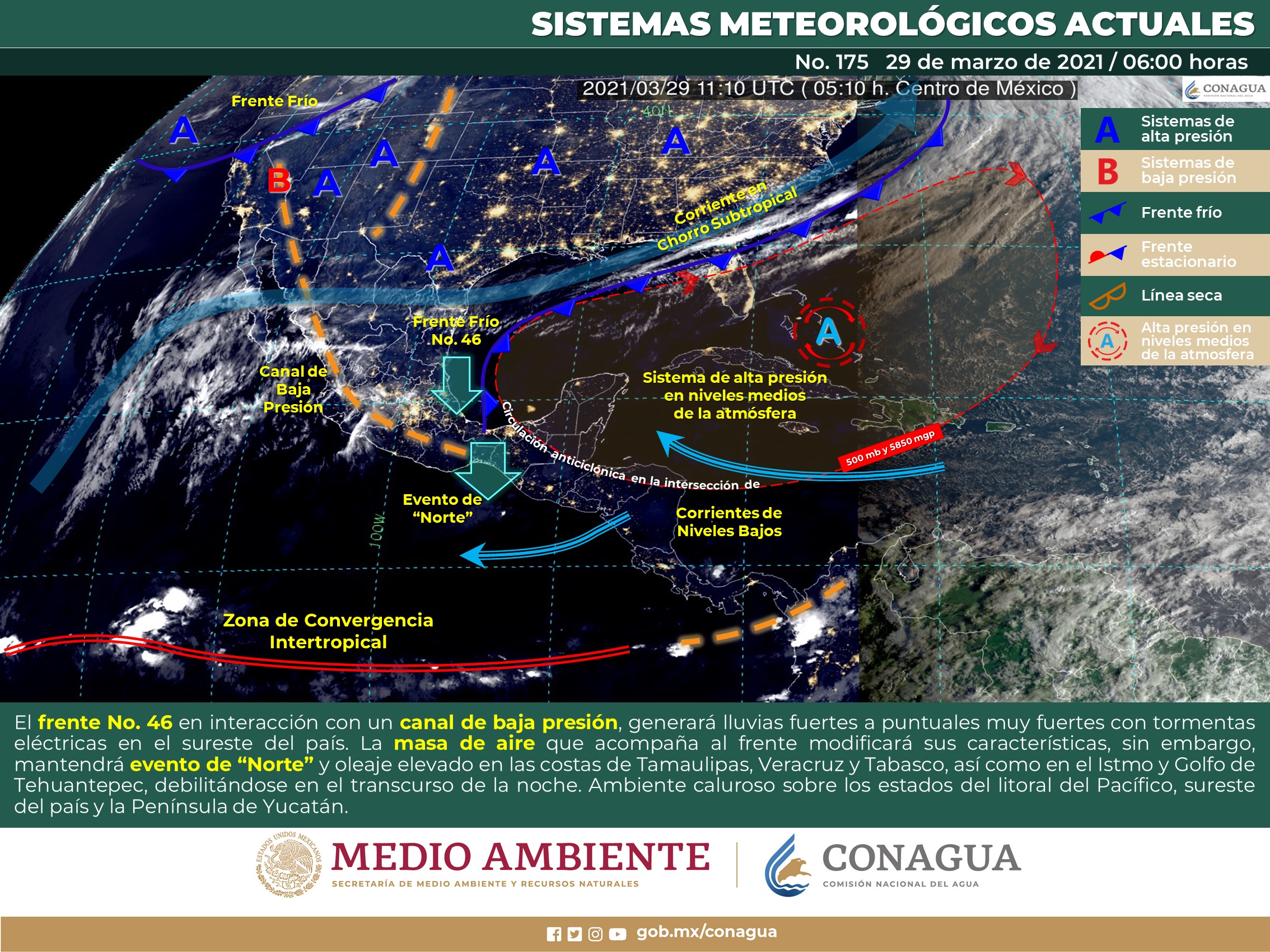 Pronóstico general para hoy lunes del clima