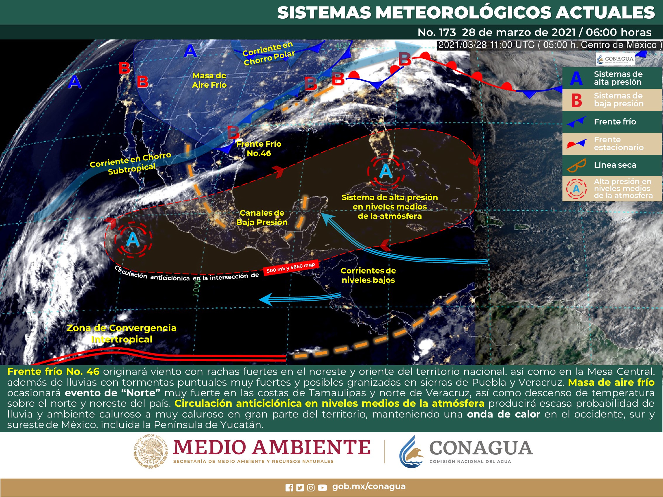 Reporte del clima para hoy domingo