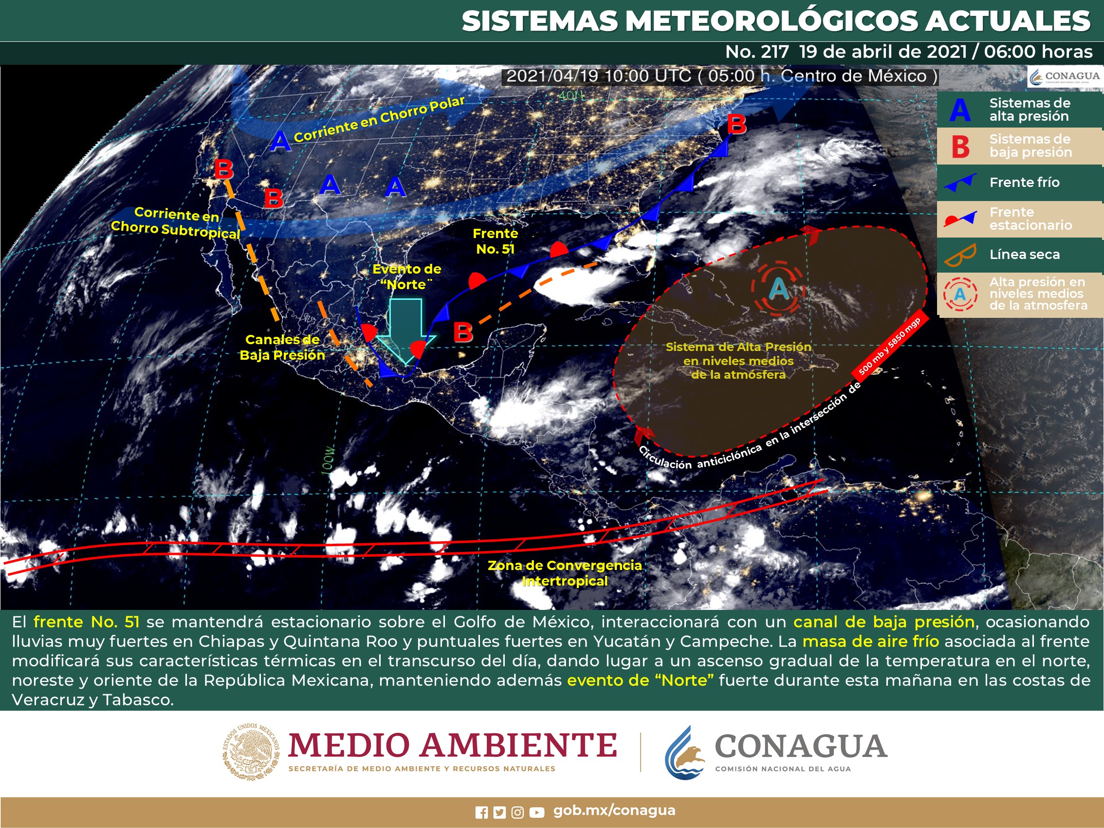 Estado del clima para hoy lunes