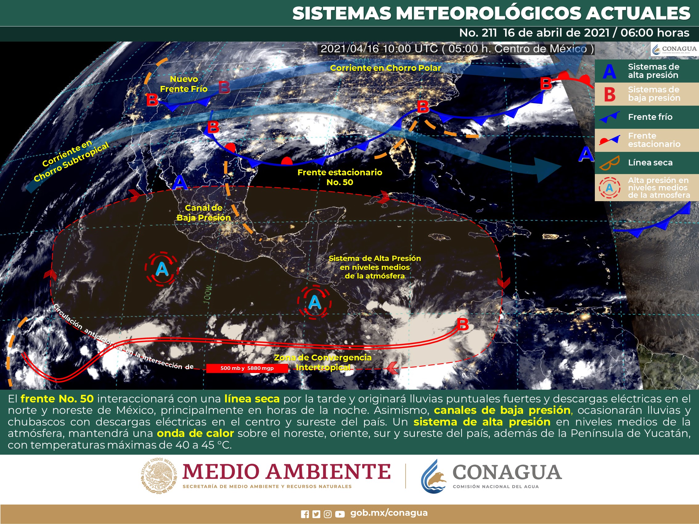 Pronóstico del meteorológico para hoy viernes