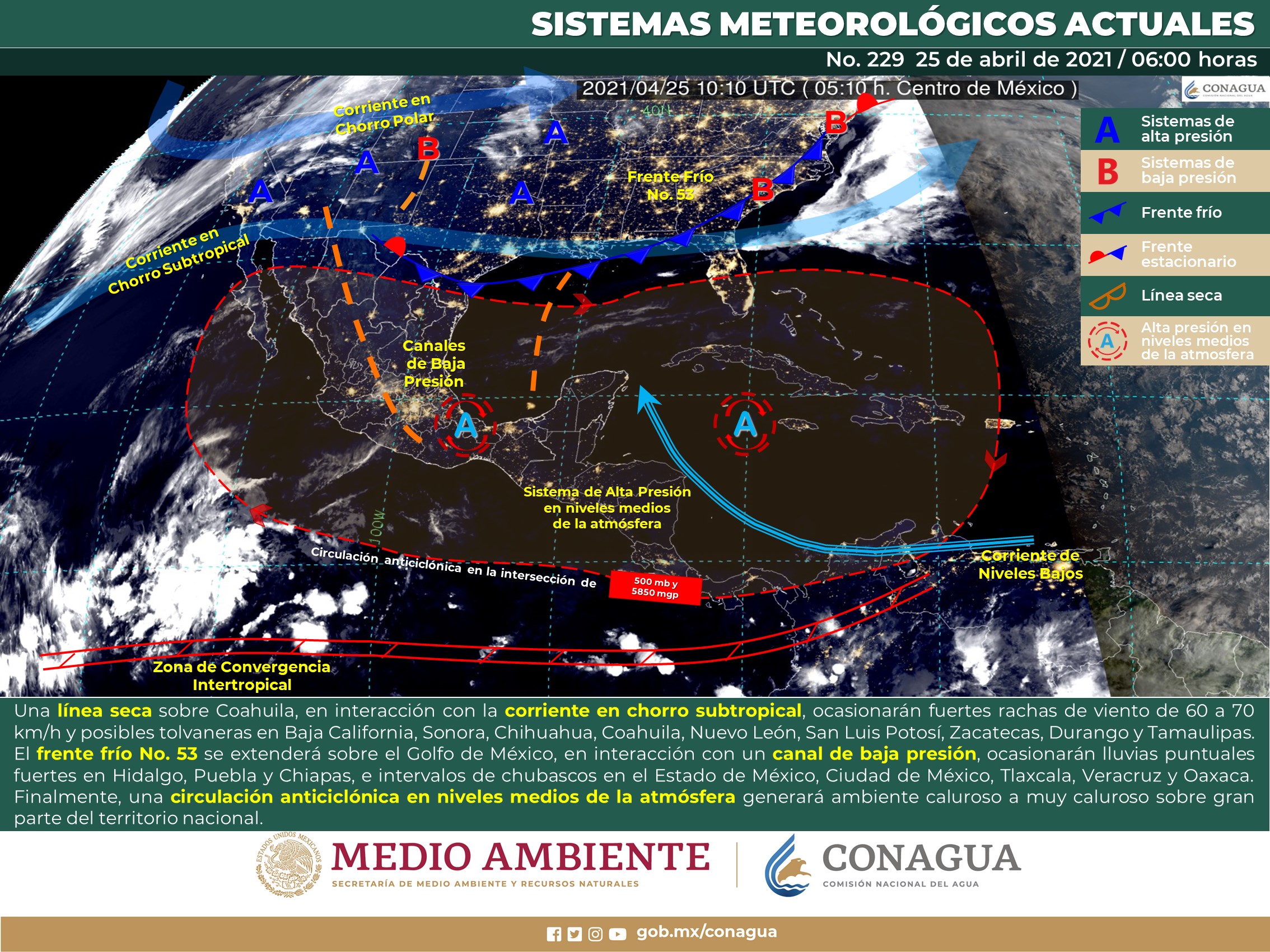 Pronóstico para este domingo del clima