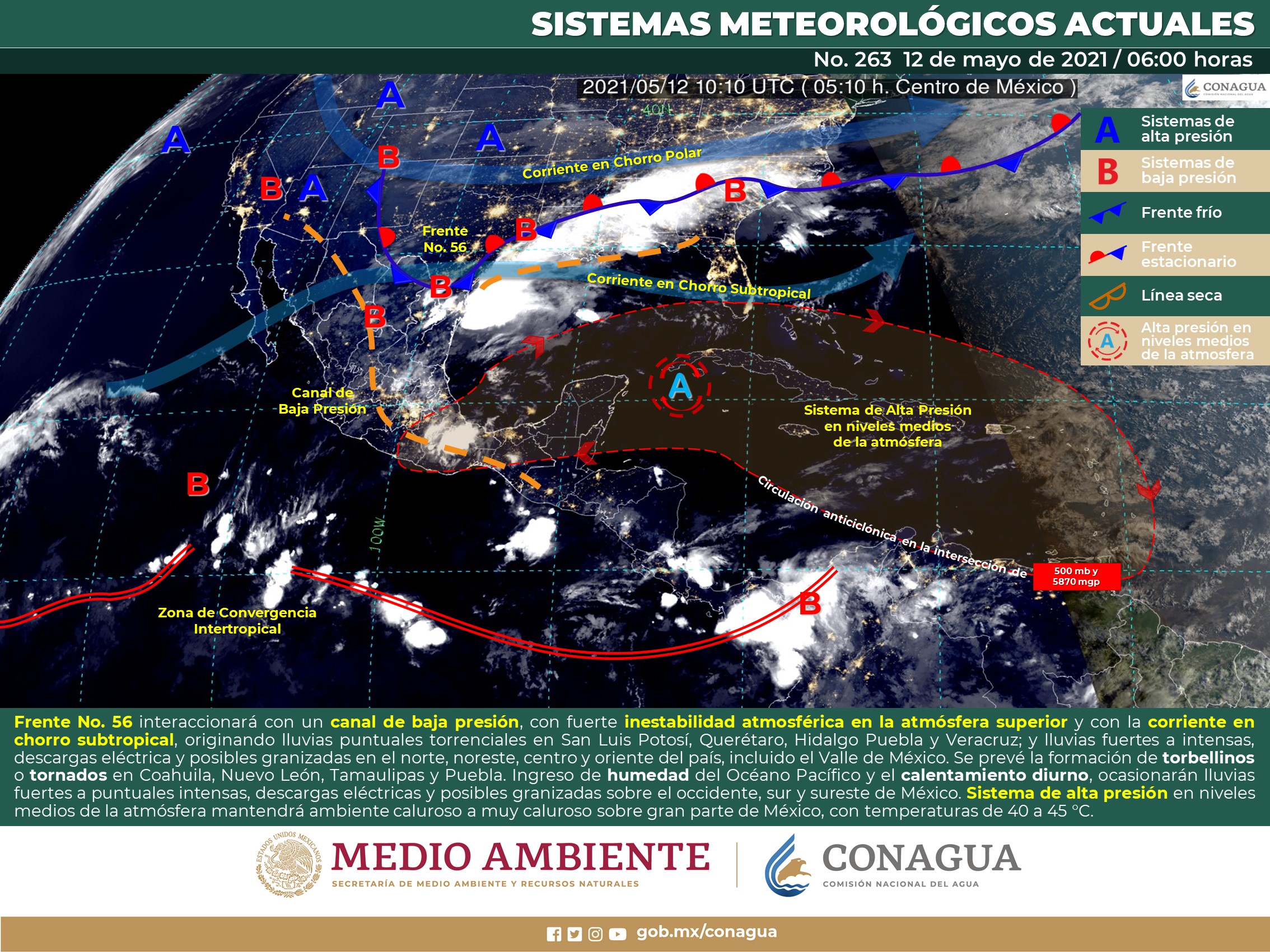 Estado del meteorológico para hoy miércoles