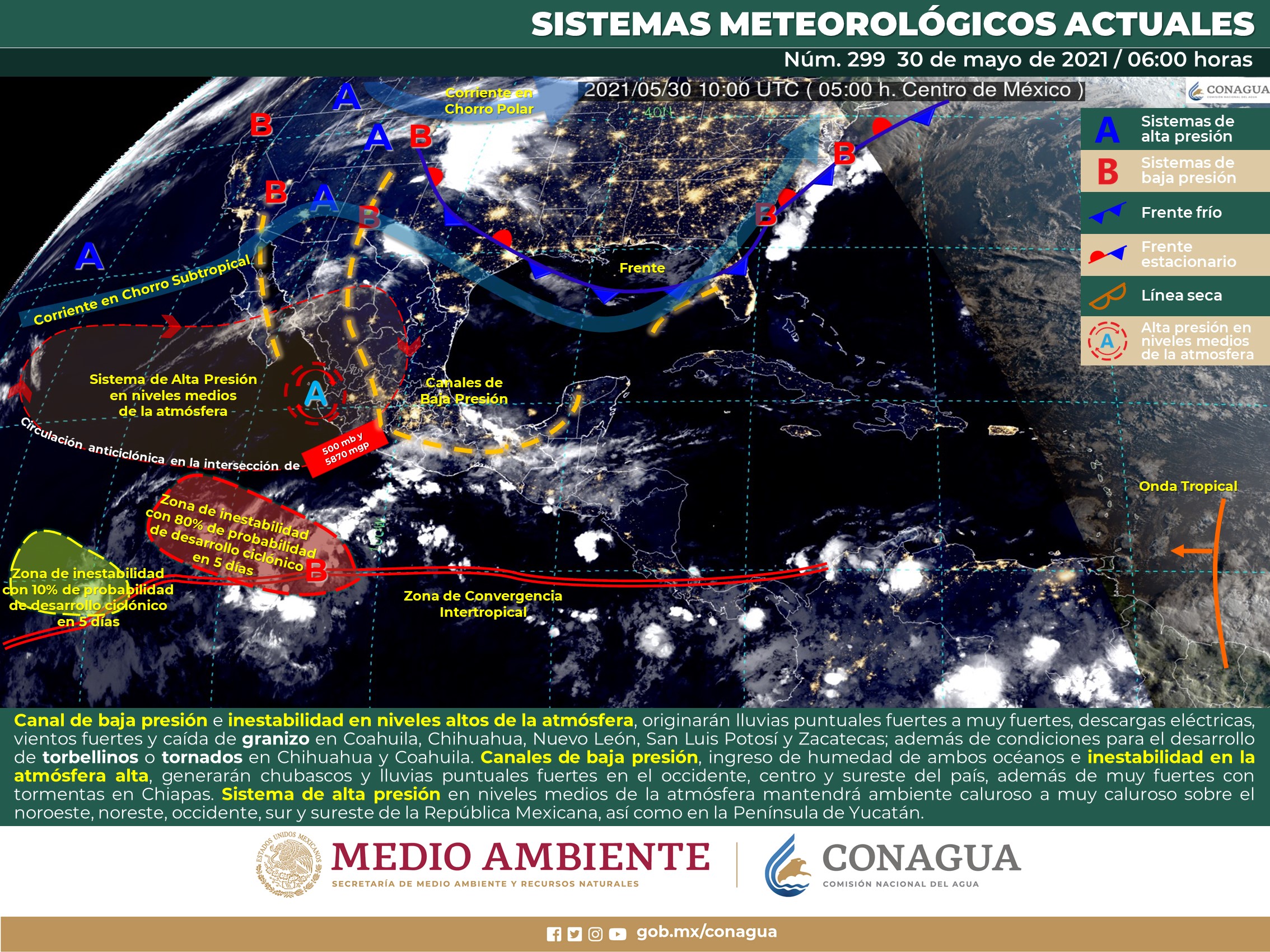 Pronóstico del clima de hoy domingo