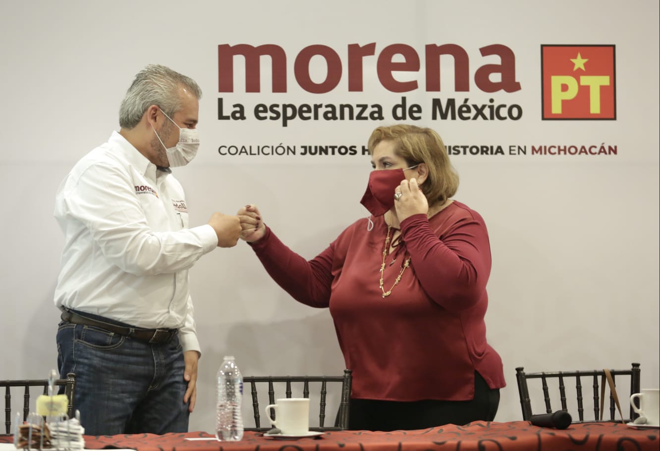 Selene Vázquez a campaña de Bedolla