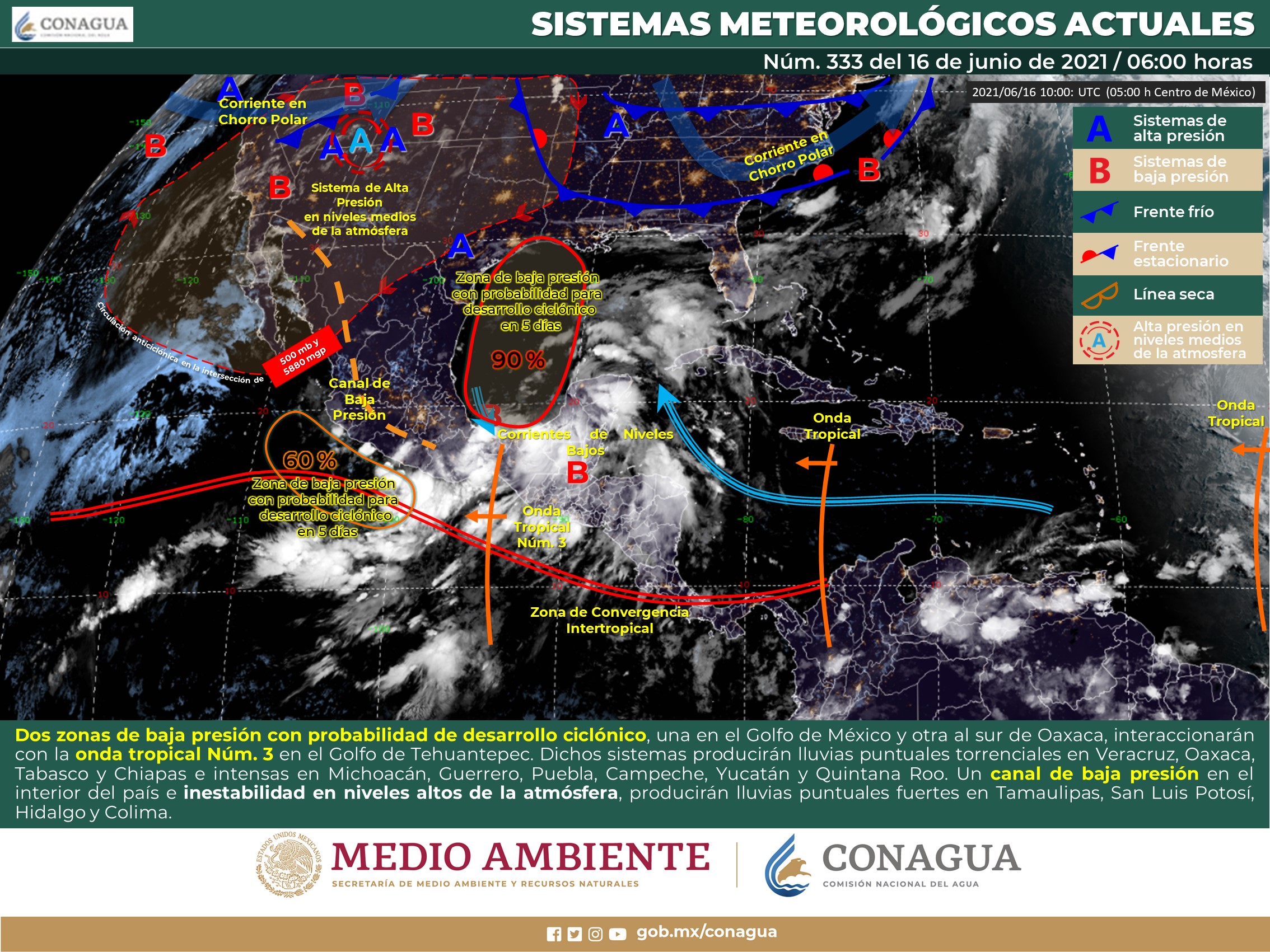 Clima para el día de hoy miércoles