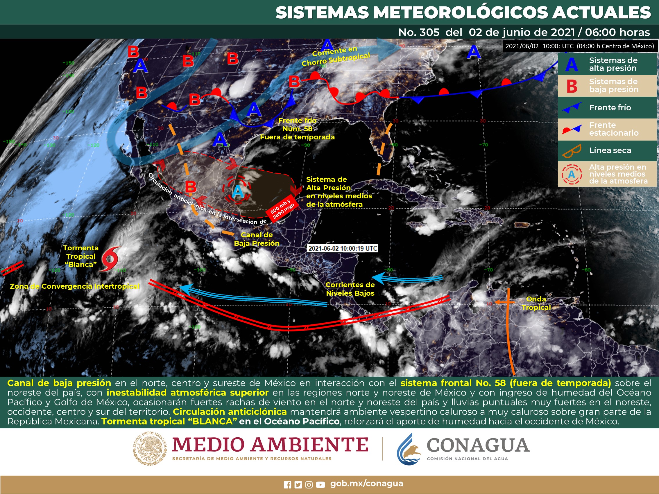 Clima para el día de hoy miércoles