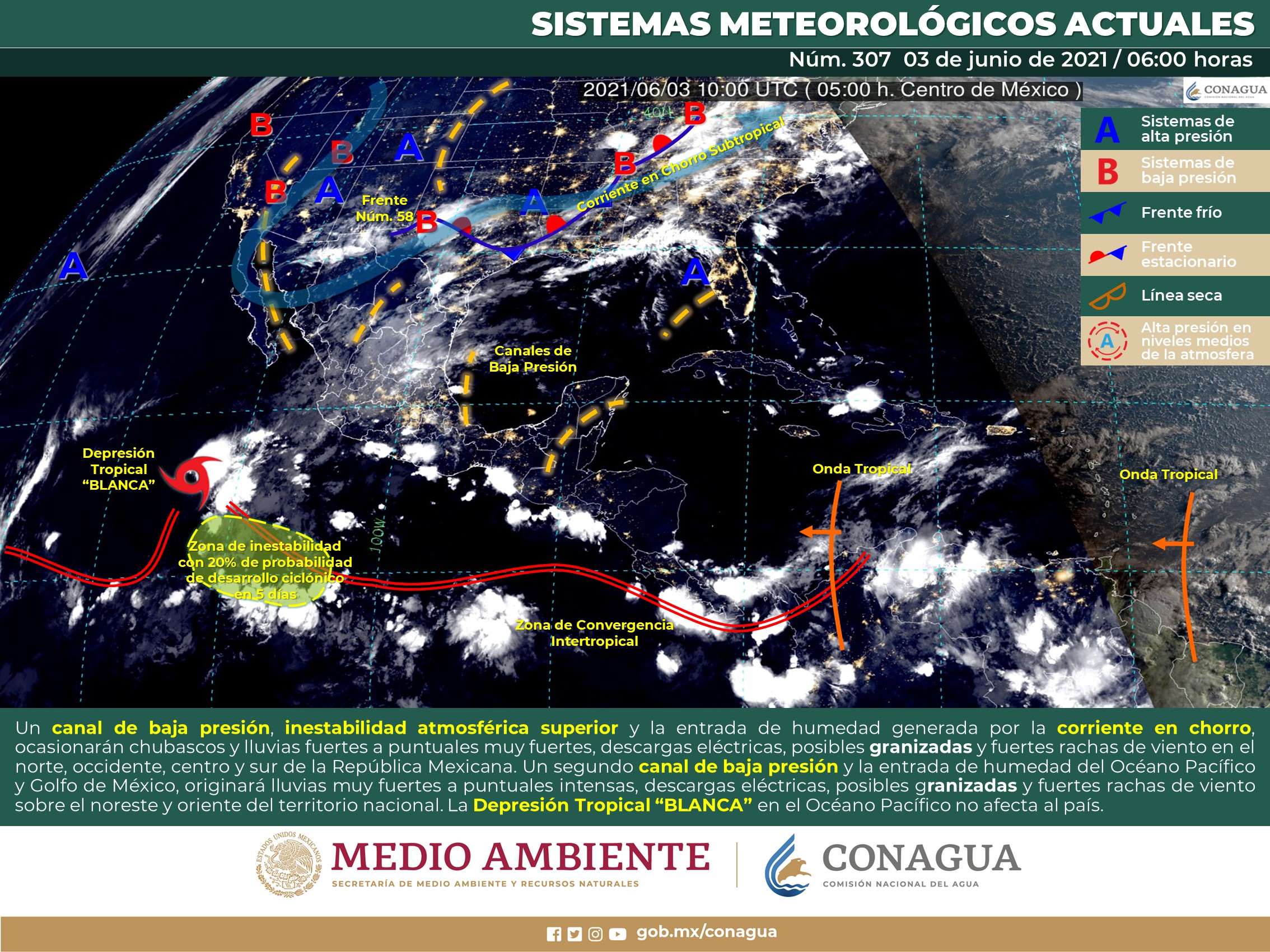 Pronóstico meteorológico de hoy jueves