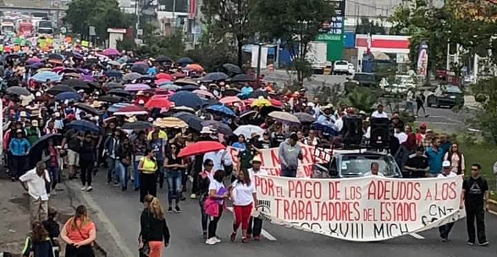 Ya no daremos voto de confianza a Bedolla y AMLO CNTE