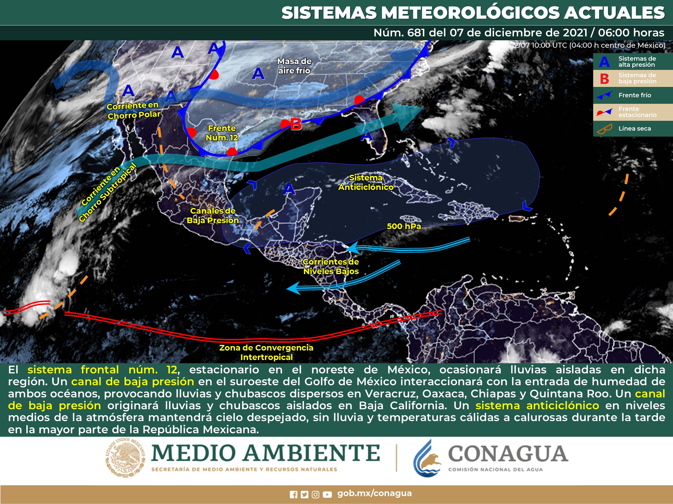 Meteorológico nacional para el día de hoy