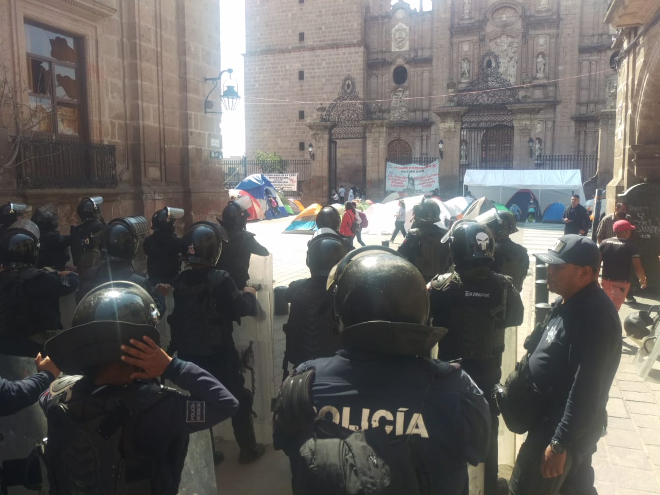 Advierte SSP con desalojo a la CNTE del centro de Morelia