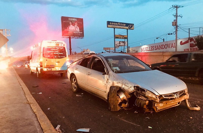 Sujeto lesionado accidente automovilístico