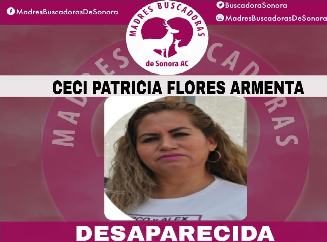 Reportan desaparecida a líder del colectivo Madres Buscadoras de Sonara