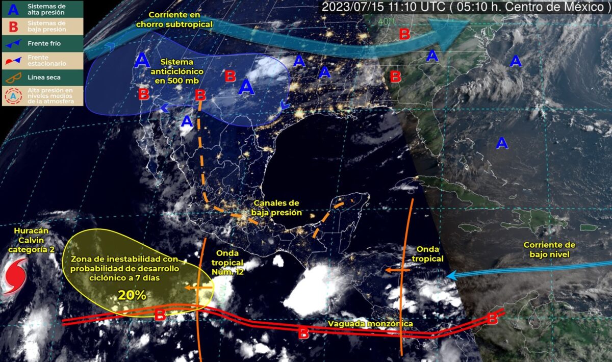 Clima en México; se espera lluvias en gran parte del país