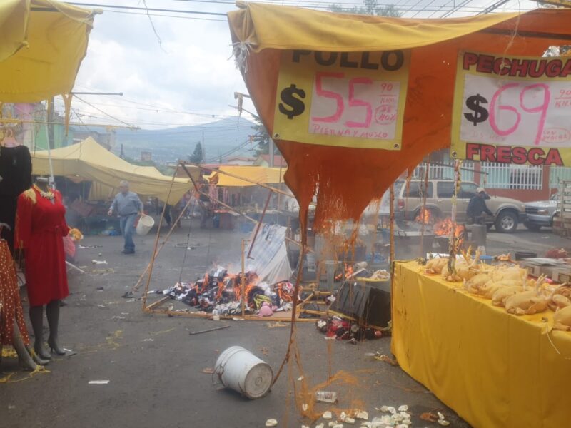 Ayuntamiento se deslinda de explosión de tanque de gas en tianguis