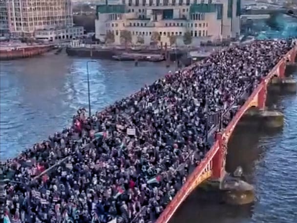 Marcha propalestina en Londres