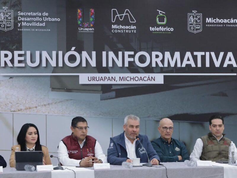 Bedolla confirma obras de alto impacto para el desarrollo de Uruapan