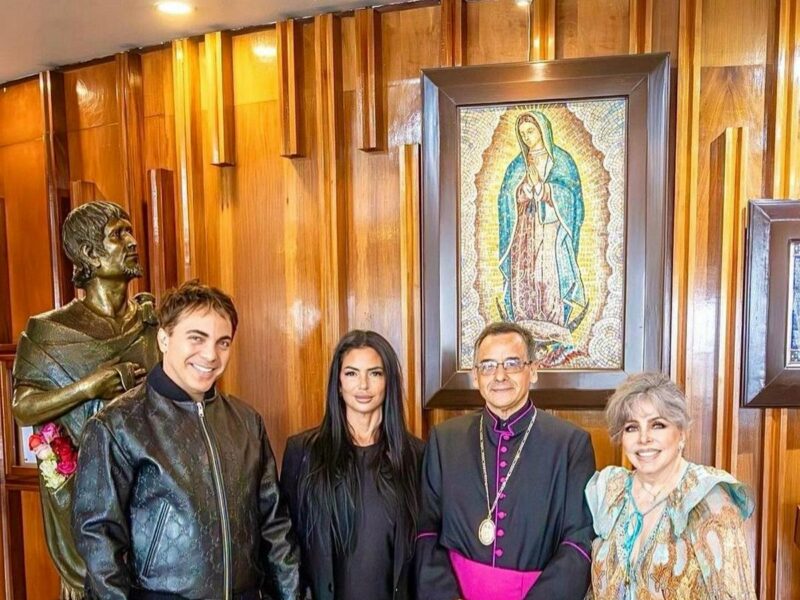 Veronica Castro lleva a su nuera a la Basílica de Guadalupe